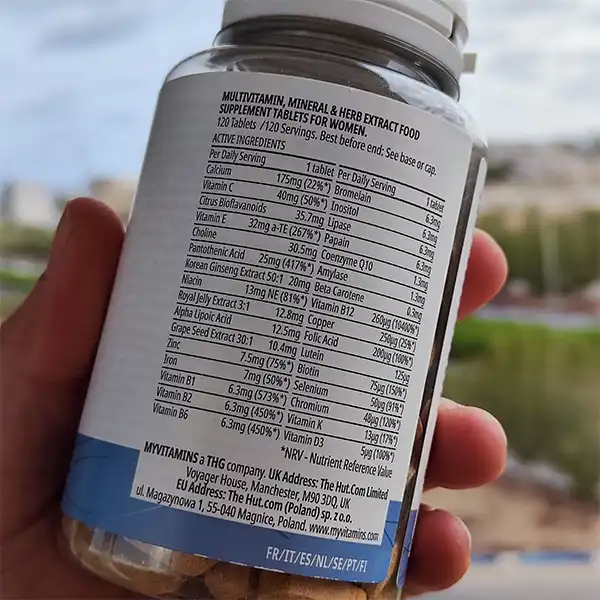 مولتی ویتامین بانوان مای ویتامین |  ACTIVE WOMEN MYVITAMINS-سم7شاپ-sam7shop