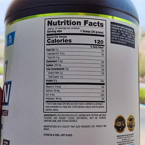 پروتئین وی گیاهی ( وگان ) برند bpi-سم7شاپ-sam7shop