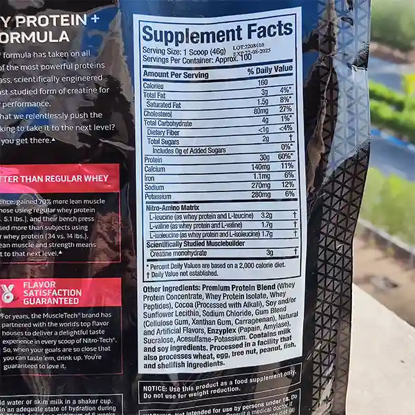 پروتئین نیتروتک ماسل تک |  NITRO-TECH MuscleTech 10lbs-سم7شاپ-sam7shop