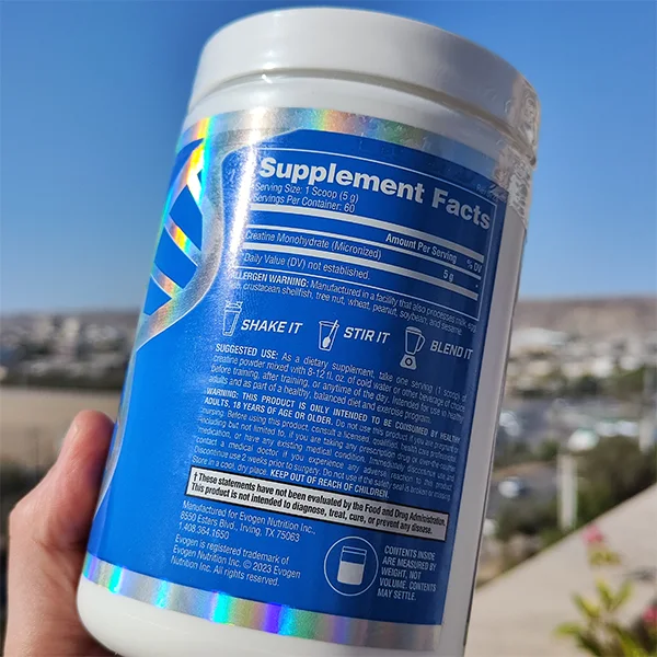 کراتین مونوهیدرات ایوژن | Evogen Creatine Monohydrate- سم سون شاپ-sam7shop.ir