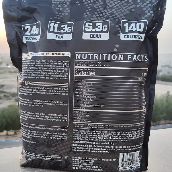 پروتئین وی ناترکس کیسه ای | Nutrex 100% Whey 10LBS-سم7شاپ-sam7shop.ir