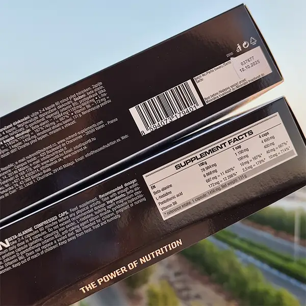 کپسول بتا آلانین کمپرس کپس ناترند ۹۰ عدد | Nutrend Beta Alanine Compressed 90 Caps-سم7شاپ-sam7shop.ir