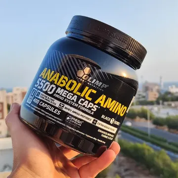 کپسول آنابولیک آمینو 5500 مگا کپس الیمپ 400 عدد | Olimp Anabolic Amino 5500 mega 400 Caps-سم7شاپ-sam7shop.ir