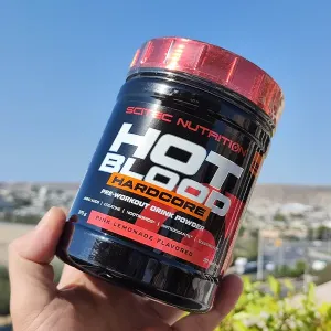 هات بلود هاردکور سایتک نوتریشن 375 گرم | Scitec Nutrition Hot Blood Hardcore Pre-Workout Drink Powder 375G- سم7شاپ-sam7shop.ir