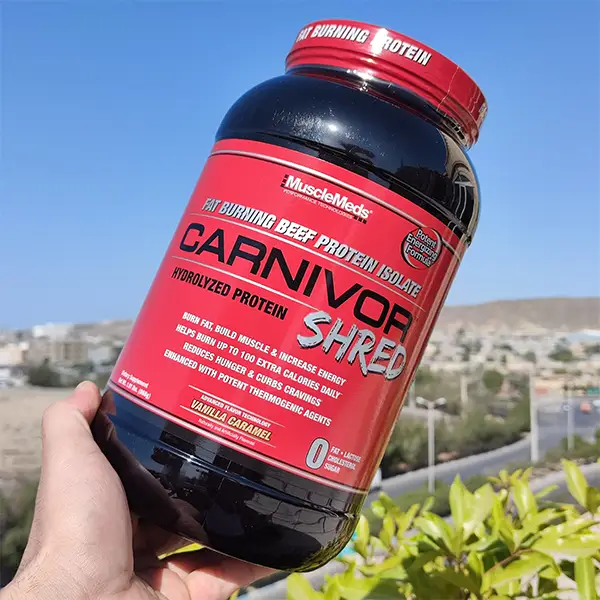 پروتئین بیف کارنیور شرد ماسل مدز | MuscleMeds Fat Burning Beef Protein Isolate Carnivor Shred-سم7شاپ-sam7shop.ir