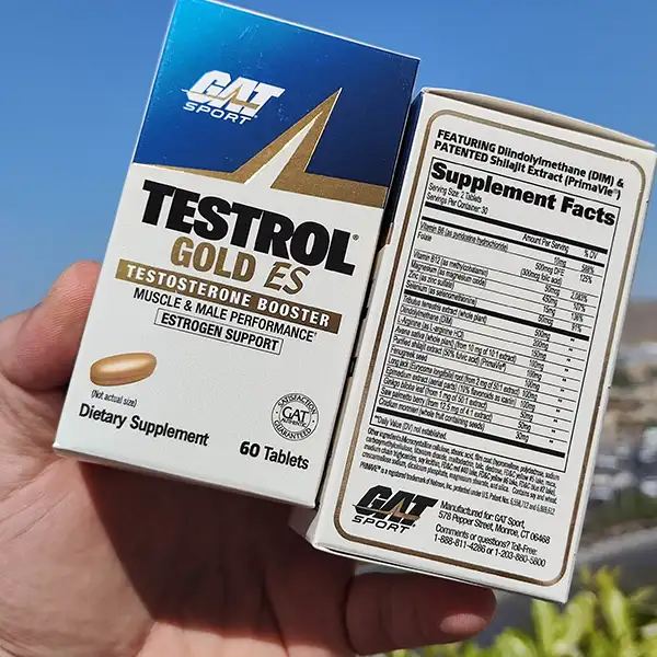 تسترول گلد ES تست بوستر گت اسپرت 60 عددی | GAT Sport Testrol Gold ES Testosterone Booster-سم7شاپ-sam7shop.ir