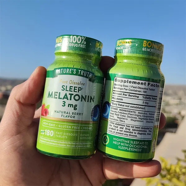 قرص ملاتونین نیچرز تروث ۳ میلی‌گرم 180 عددی | Nature’s Truth Melatonin 3mg 180 Tablets-سم7شاپ-sam7shop.ir