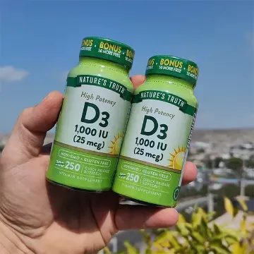 ویتامین د 3 نیچرز تروث ۲۵ میکروگرم (۱۰۰۰ واحدی)