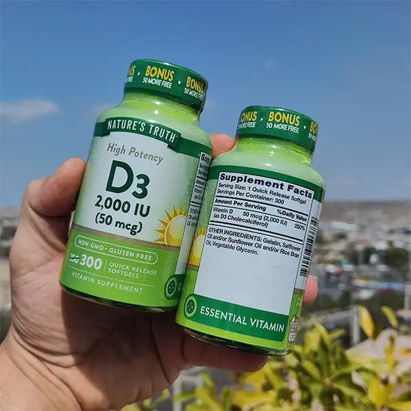 ویتامین D3 نیچرز تروث 50 میکروگرم (2000 واحدی) 