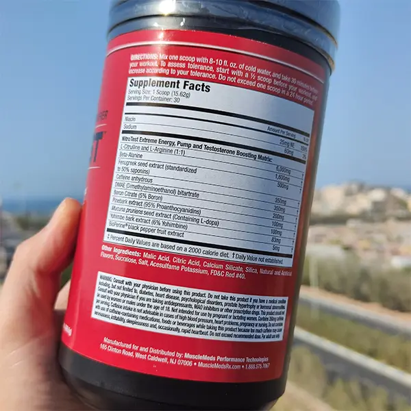 نیتروتست ماسل مدز (پمپ + تست بوستر) 